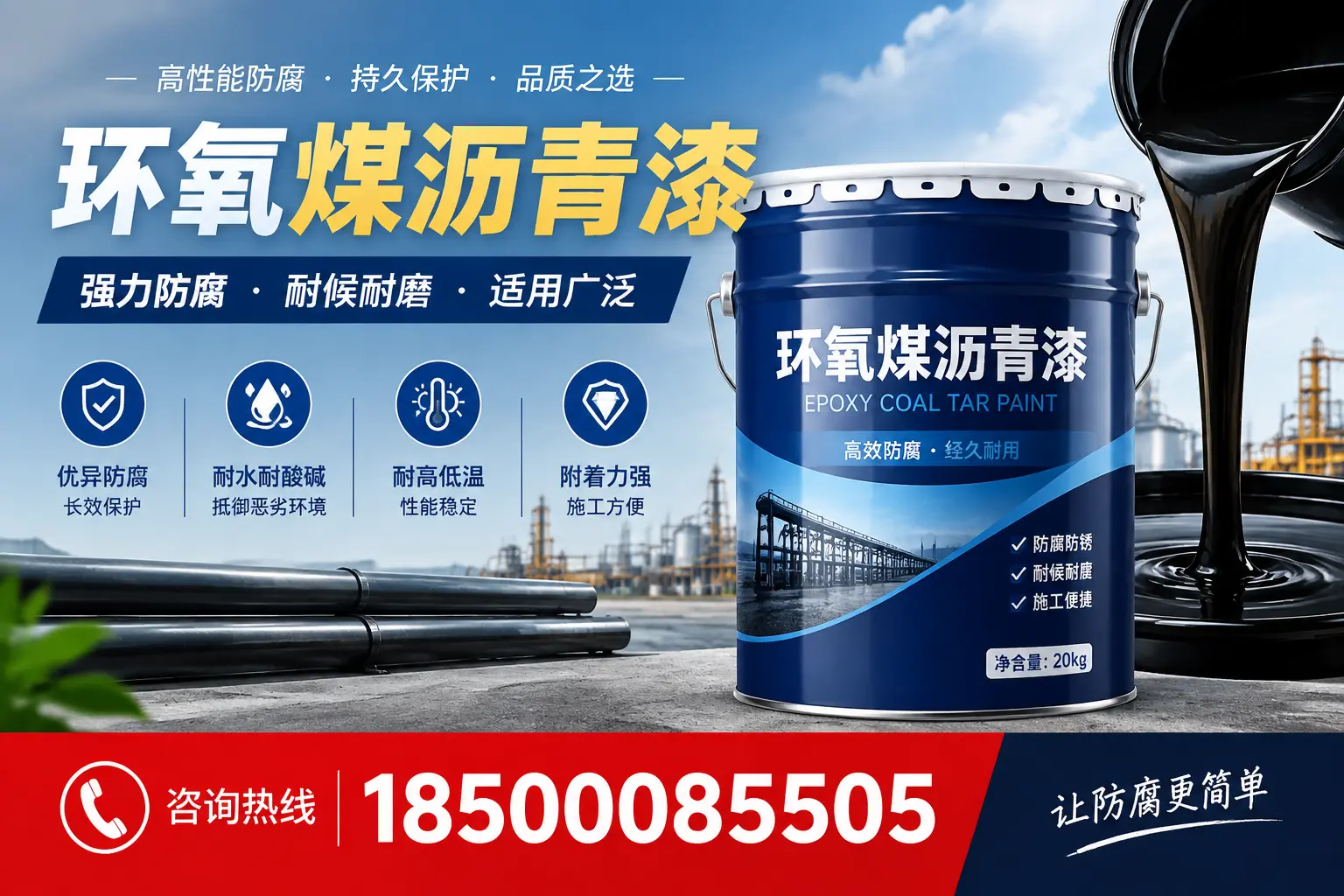 环氧煤沥青漆在不同气候条件下的表现分析,营口适用性